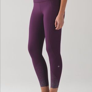 Lululemon purple tight stuff tight size 6